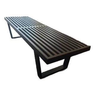 Mid-Century Modern Nelson Bench for Herman Miller Ebony Wood For Sale