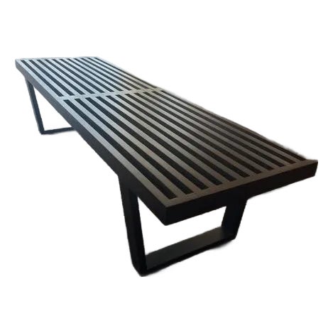 Mid-Century Modern Nelson Bench for Herman Miller Ebony Wood For Sale