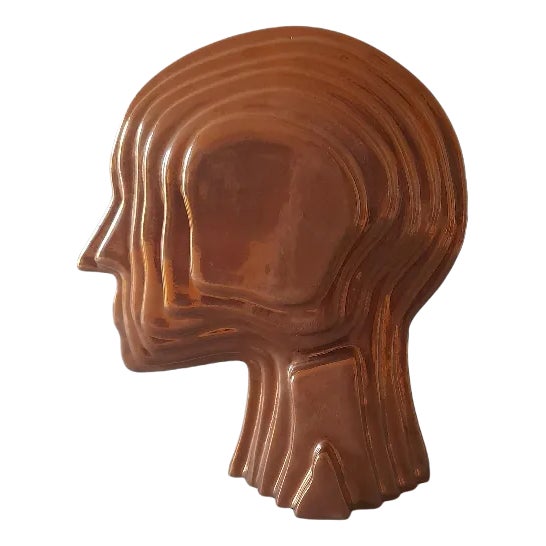 Edward Ceramic Sculpture with Bronze Finish by Francesco Bellazecca For Sale