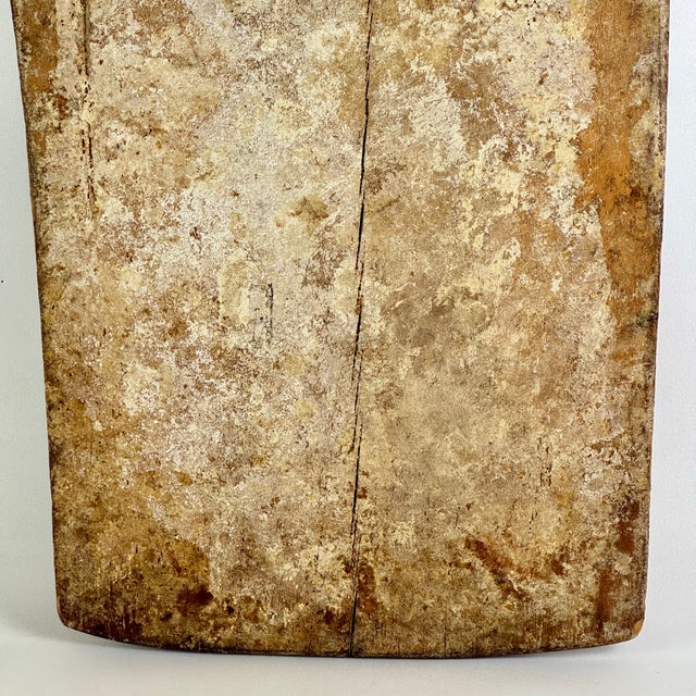 Stupendous Large Antique Primitive French Bread Board With Remnant Flour For Sale - Image 4 of 15