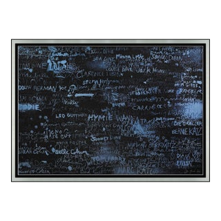 1969 Cincinnati II Abstract Blue Lithograph Jim Dine For Sale