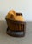 1970s Sculptural Oak Barrel Back Sofa Attributed to Howard Furniture For Sale - Image 4 of 15