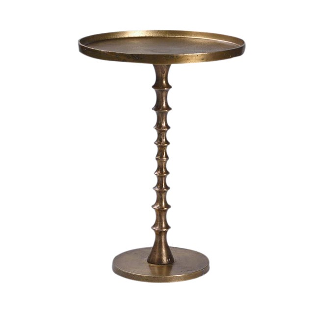 Retro Brass Side Table Chairish