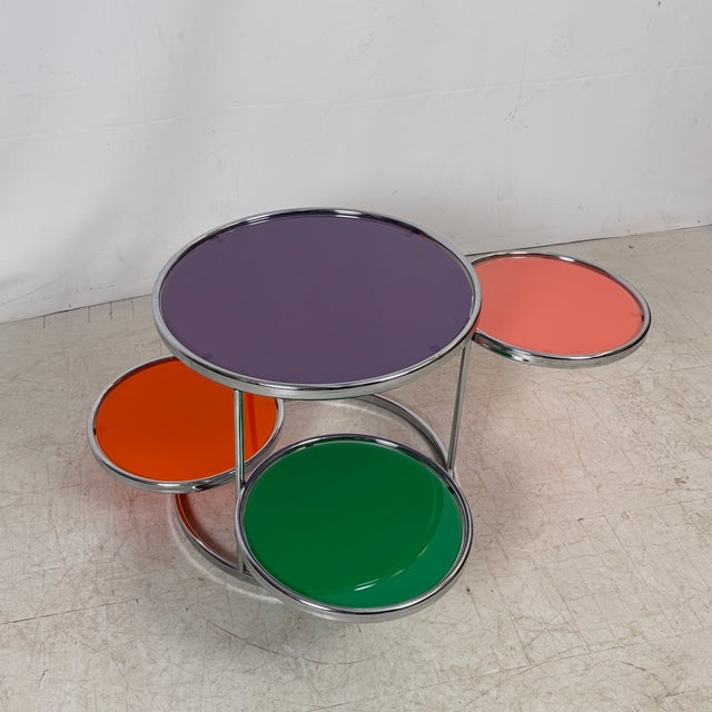 Kare Swivel Glass Coffee Table by Milo Baughman, 1960s For Sale - Image 9 of 10