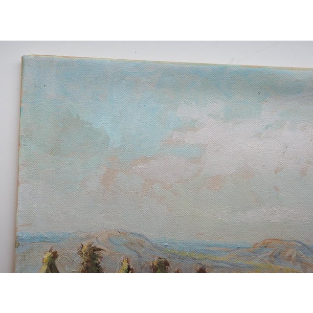 1951 Homestead Ranch Landscape Painting For Sale - Image 4 of 7