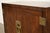 Henredon Mid-Century Modern Hollywood Regency Campaign Oak and Brass Buffet Servers or Bar Cabinets, Pair For Sale - Image 10 of 16