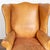 Traditional 20th Century Tall Wing Back Vintage Leather Armchair From Denmark For Sale - Image 3 of 10