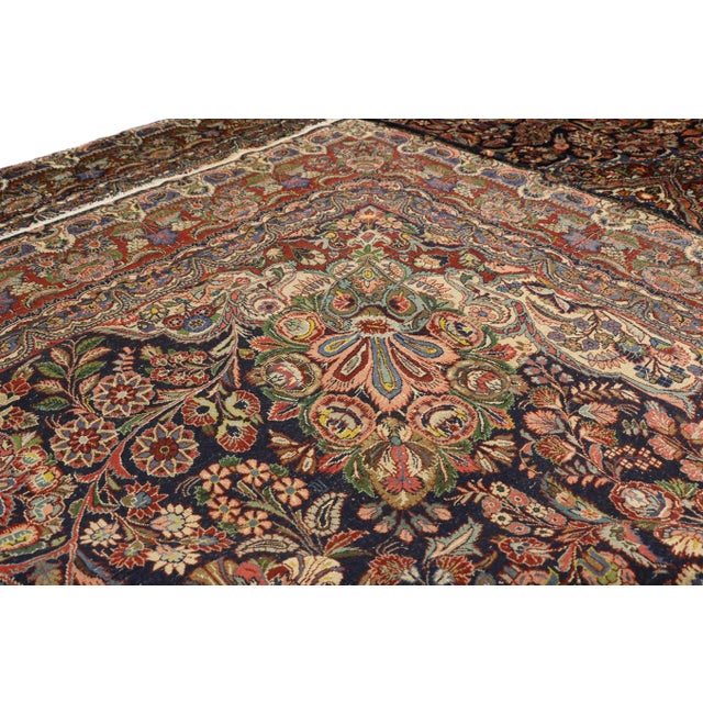 Early 20th Century Antique Hamadan Persian Rug, 10'11 X 18'08 For Sale - Image 5 of 9