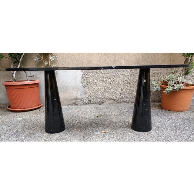 Black Marquinia Marble Console Table by Angelo Mangiarotti for Skipper, 1990s For Sale - Image 6 of 10