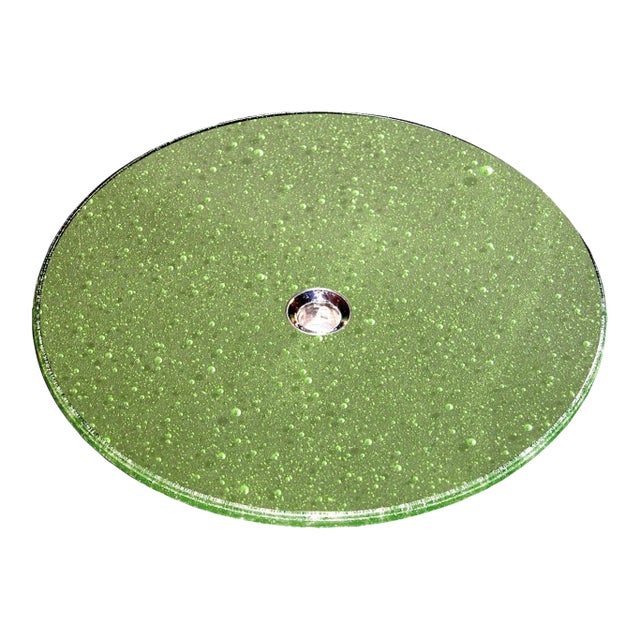 Handblown "Moss Garden" Glass Lavatory Sink by Mies Grybaitis For Sale