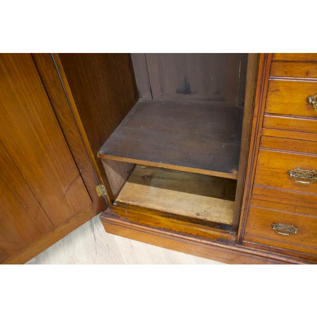 Brown Antique Victorian Mahogany Compactum Combination Wardrobe, 1890s For Sale - Image 8 of 14