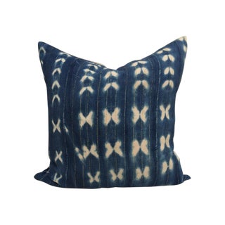 Vintage Textile Pillow 20" X 20" For Sale