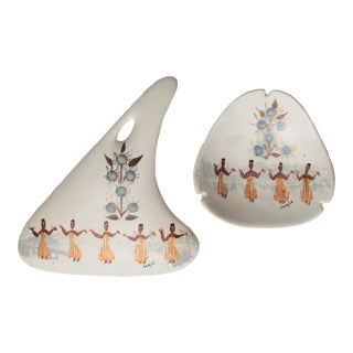 Vintage Marc Bellaire Lidded Trinket Dish & Ashtray For Sale