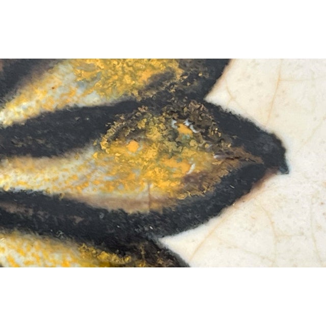 Mid-Century Modern Danish Studio Pottery Square Bowl with Flower Design from Tingkeramik, 1960s For Sale - Image 6 of 18