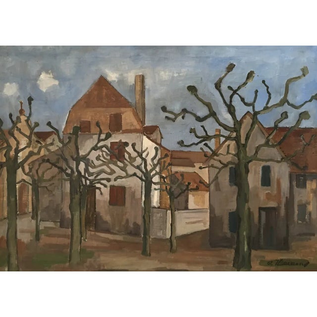 Jean-Jacques Boimond, Paysage automnal, 1962, Oil on Canvas For Sale