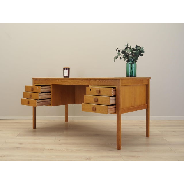 Danish Ash Desk from Domino Møbler, 1970s For Sale - Image 4 of 18