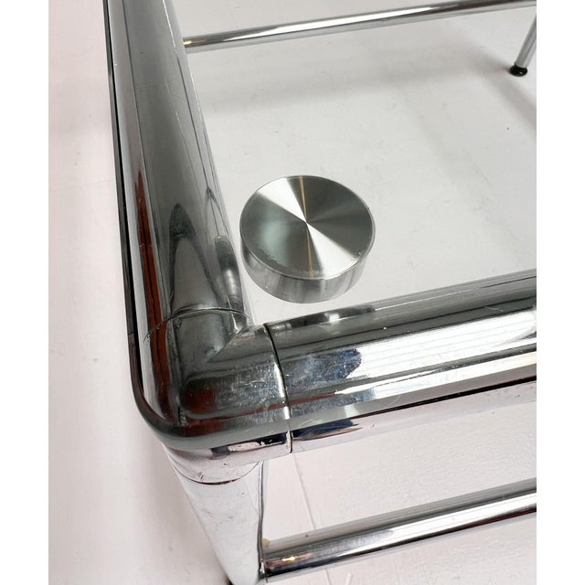 Square Glass Coffee Table, 1990s For Sale - Image 10 of 14