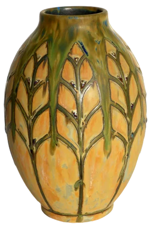 Art Deco Pottery Vase by Charles Catteau for Boch Frères, 1921