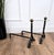 Vintage Italian Turned Andirons in Wrought Iron, 1920s, Set of 2 For Sale - Image 4 of 7