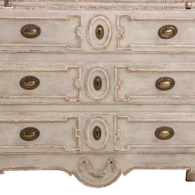 A French Louis XV Style Painted Slant Front Desk, 18th C. For Sale In Philadelphia - Image 6 of 8
