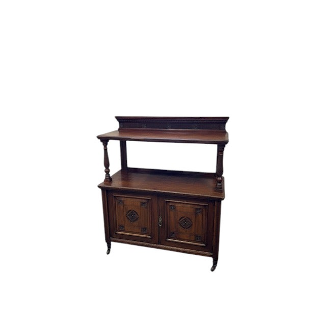 19th Century English Mahogany Dumbwaiter For Sale - Image 5 of 12