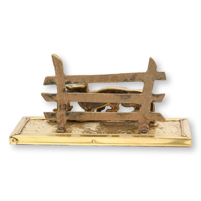English English Fox & Fence Letter Rack For Sale - Image 3 of 4