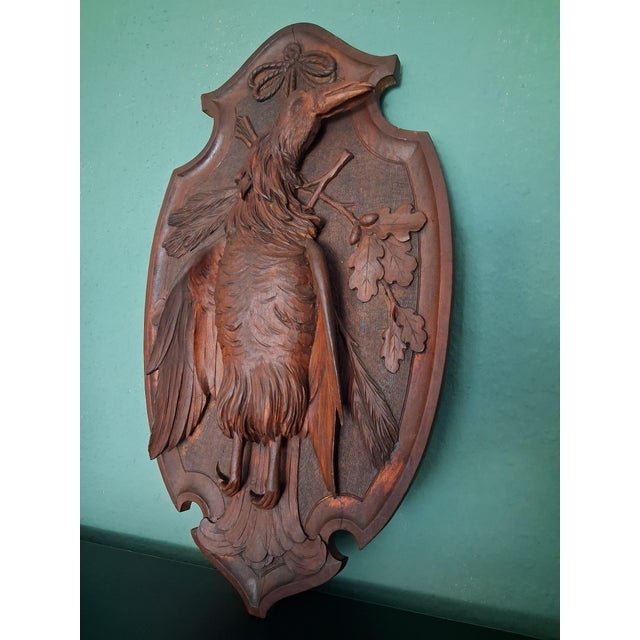 Black Forest Hunting Wall Decoration, 1950s For Sale - Image 6 of 7