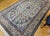 Vintage Nain Area Rug, Hand-Knotted Wool & Silk, Floral Pattern, 7x11, Ivory & Blue For Sale - Image 9 of 12