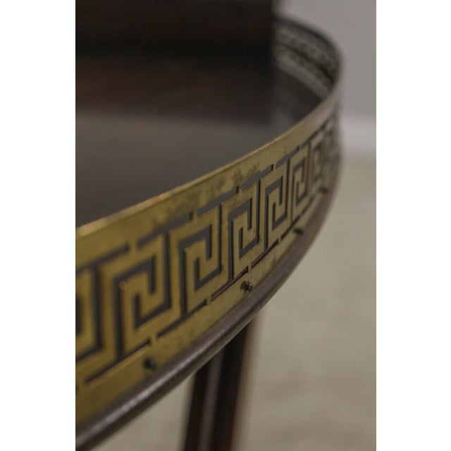 Wood Ferguson Regency Style Vintage Tray Top Server Table For Sale - Image 7 of 13