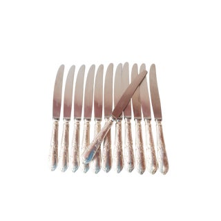 Antique French Starter or Dessert Knives from Sfam, 1940s, Set of 12 For Sale