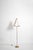 Brass, Fabric and Leather Floor Lamp, 1960s. For Sale - Image 6 of 6