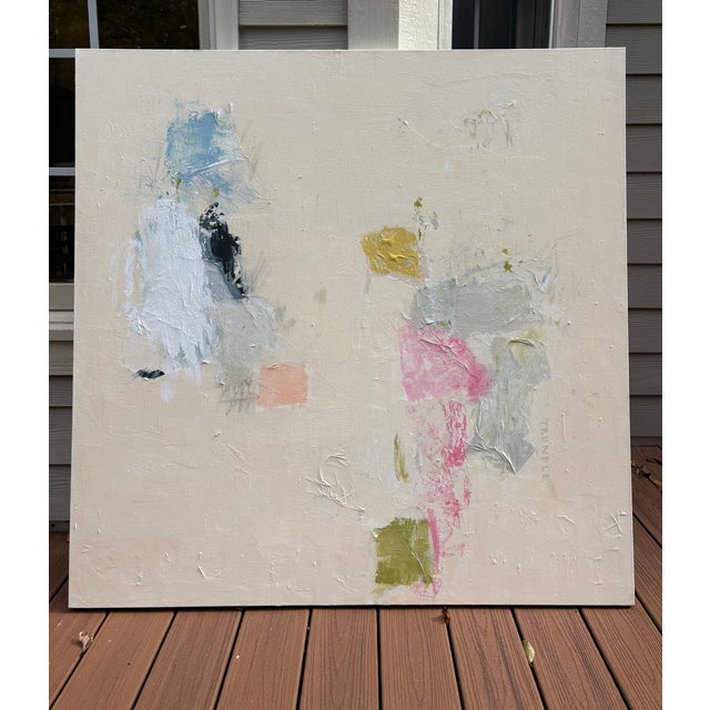 Sarah Trundle, Contemporary Abstract Mixed Media Collage Painting, "The Strangest Dream" For Sale - Image 6 of 7