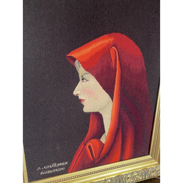 Mid-Century Modern Aubusson Tapestry by Albert Couturier for La Fabiola, 1950s For Sale - Image 3 of 13