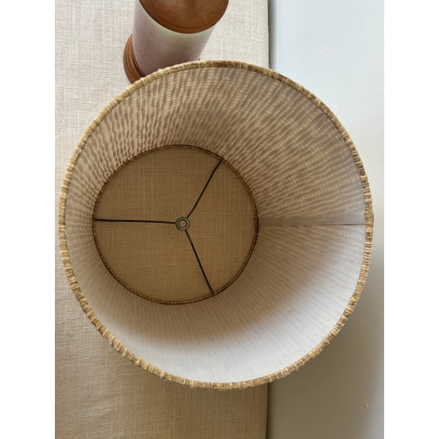 Vintage Mid-Century Modern William Manker Studio California Art Pottery Lamp Blue Pink Ombre For Sale - Image 17 of 18