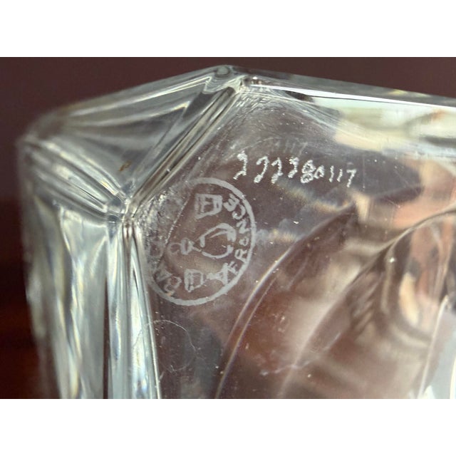 Transparent Late 20th Century Baccarat Napoleon Brandy Decanter With Original Stopper and Six Matching Snifters. Monogrammed “N” With Crown. For Sale - Image 8 of 9