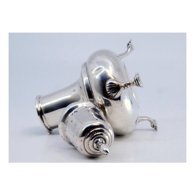 Silver Candleholder with Lid Application and Embossed Feet For Sale - Image 9 of 11