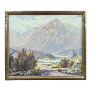 Ralph Hammeras California/Minnesota, 1894-1970 Mountain Landscape. Oil on Canvas, Plein Air Original Frame