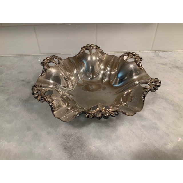 Art Nouveau Silver on Copper Bowl For Sale - Image 4 of 8