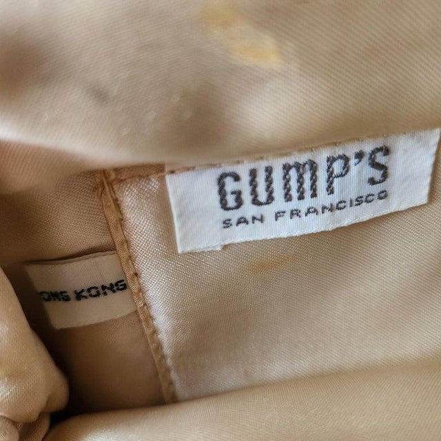 Gumps 1960s Gumps Black Brocade Bag Jade Clasp Hong Kong For Sale - Image 4 of 10