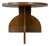 Art Deco Modernist French Walnut Occasional Side Table, 1930s For Sale