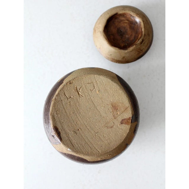 Vintage Studio Pottery Jar For Sale - Image 4 of 9