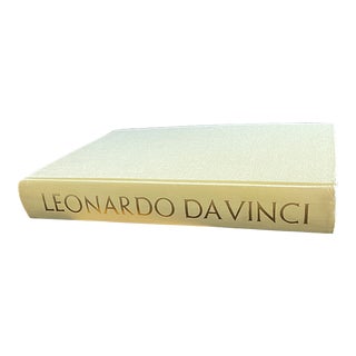 Late 20th Century Leonardo Da Vinci Large Coffee Table Book Linen For Sale