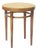 Mid-Century Modern Beech Bentwood Stool with Vienna Cane Seat, 1950s For Sale