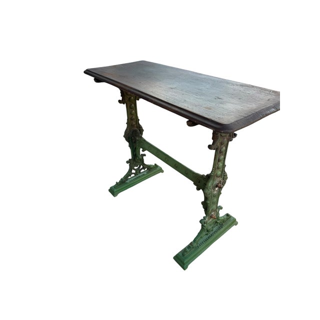 Metal 19th Century Ornate Cast Iron Side Table from Gaskell & Chambers For Sale - Image 7 of 16