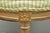 Vintage French Country Louis XVI Style Round Seat Carved Vanity Stool Chair For Sale - Image 4 of 11