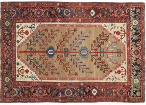 Antique Serapi Bakhshayesh Rug-4'6x6'6"