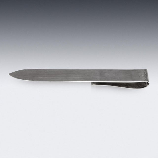Hermès Vintage 20th Century French Silver Letter Opener from Hermès, 1970 For Sale - Image 4 of 9