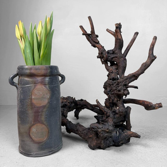 1970s Organic Bizen Ikebana Vase by Kurosawa Izumi, 1970s For Sale - Image 5 of 18