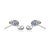 Blue Classic 1.11 Carat Blue Sapphire & Diamond Stud Earrings in 14k White Gold- A Pair For Sale - Image 8 of 14