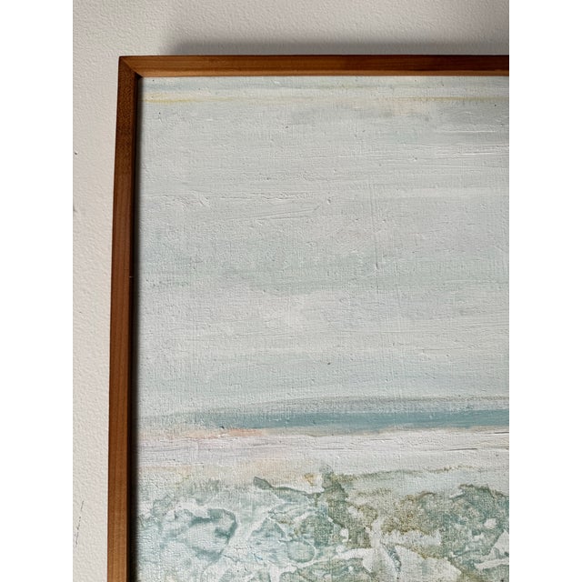 1980's Vintage Abstract Expressionist Style Landscape Oil Painting - Framed/ Sold For Sale In Miami - Image 6 of 12